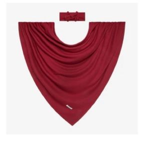 Bordeaux Waffle Swaddle Headband Set
